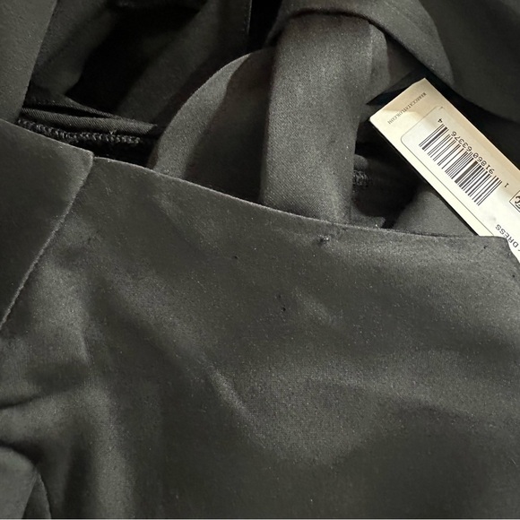 Rebecca Taylor Open Back Black Midi Dress Size Small Minimalist - Picture 14 of 15